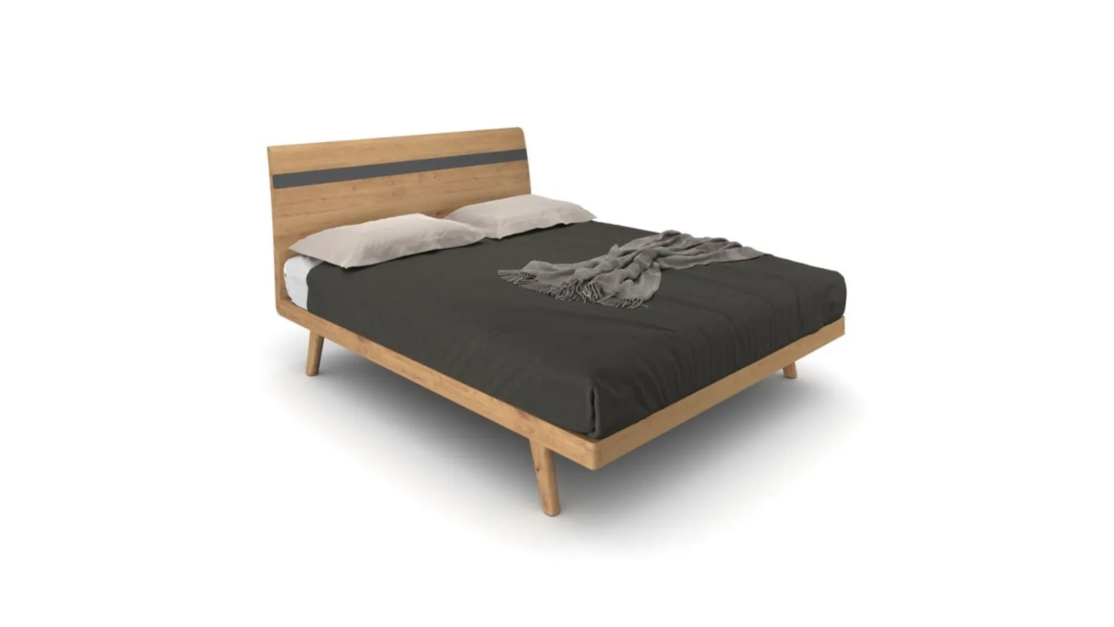 Letto Berlino in legno di rovere di Le Fablier