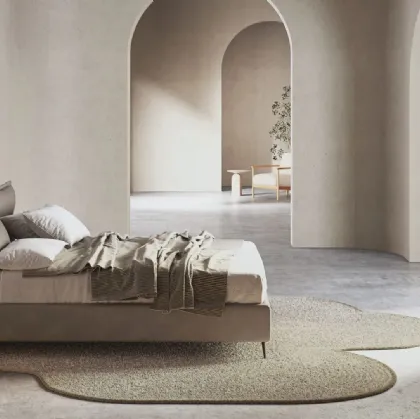 Letto in ecopelle Justine Line di Ergogreen