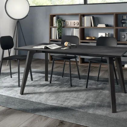 Libreria componibile Living Motus in laccato Grigio Vulcano di Scavolini