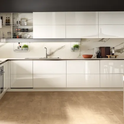 Cucina Moderna Dandy Plus Bianco Lucido di Scavolini