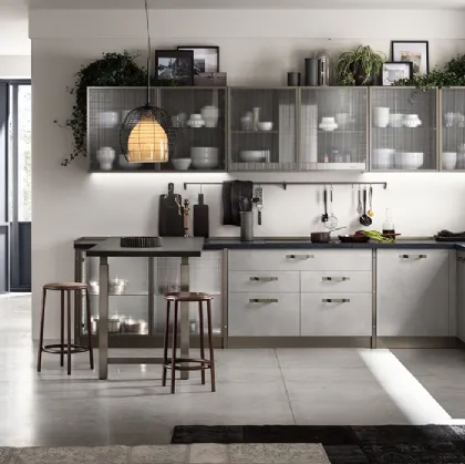 Cucina Moderna Diesel get Together Industrial Showcases di Scavolini