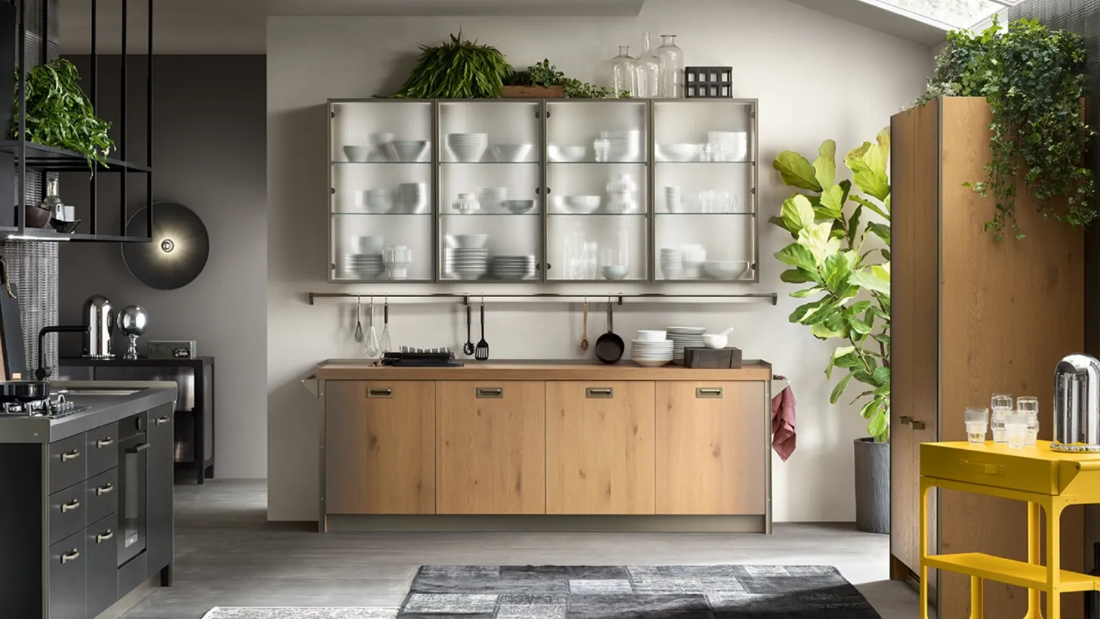 Cucina Moderna Diesel get Together Ruxe Wood Gradient di Scavolini