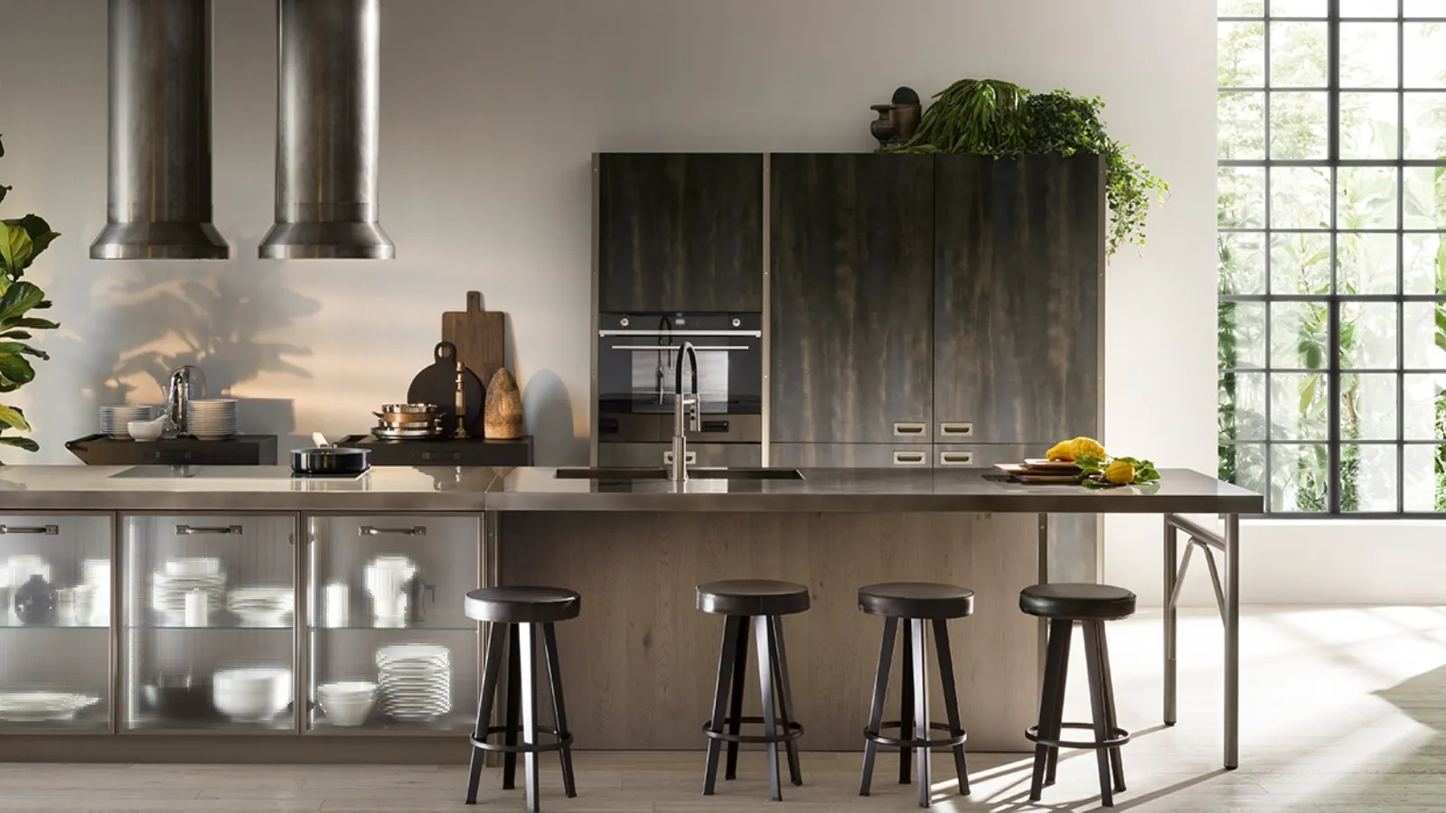 Cucina Modernea Diesel get Together Soft Industrial Style di Scavolini