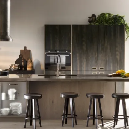 Cucina Modernea Diesel get Together Soft Industrial Style di Scavolini