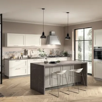 Cucina Colony laccato Bianco opaco di Scavolini