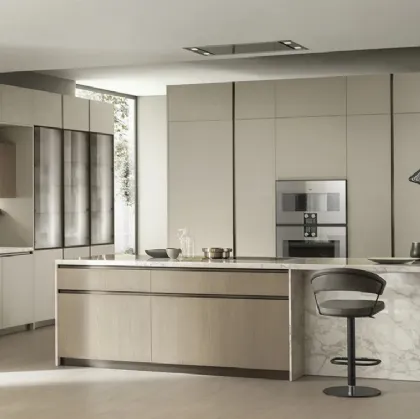 Cucina DeLinea in Oleomalta Lima e Rovere Dune di Scavolini